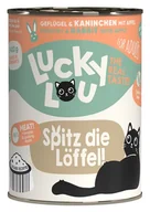 Mokra karma dla kotów - Lucky Lou Lifestage Adult Drób i królik puszka 400g - miniaturka - grafika 1
