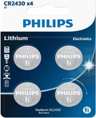 Baterie i akcesoria - Philips PHILIPS knapcellebatteri lithium CR2430 4-pak - 2292444 - miniaturka - grafika 1