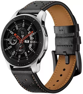 Tech-Protect PASEK LEATHER GALAXY WATCH 46MM BLACK BRANSOLETA CASE - Akcesoria do smartwatchy - miniaturka - grafika 2
