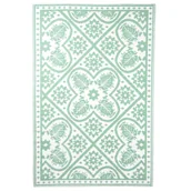 Dywany zewnętrzne - Esschert Design Dywan zewnętrzny, 182x122 cm, wzór biało-zielony Esschert Design - miniaturka - grafika 1