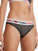 Majtki damskie - TOMMY HILFIGER MAJTKI DAMSKIE LACE BIKINI CZARNE S - miniaturka - grafika 1