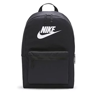 Nike Dziedzictwo, Plecaki Unisex-Dorosły, Rozmiar uniwersalny, Czarny/czarny/biały, Taglia unica - Plecaki - miniaturka - grafika 1