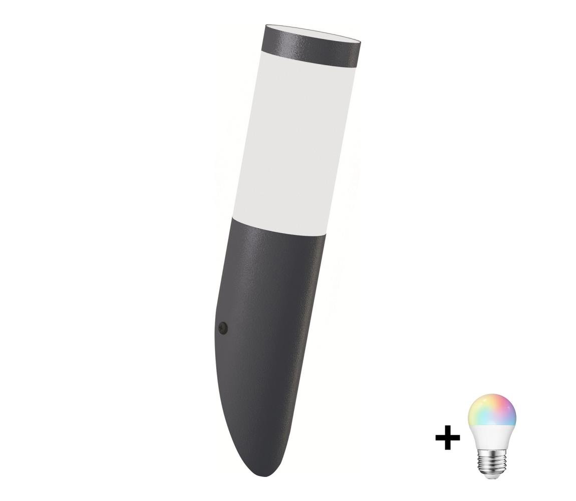 Brilagi - Kinkiet zewnętrzny LED RGBW ELIA 1xE27/6,5W/230V 2700-6500K IP44 antracyt