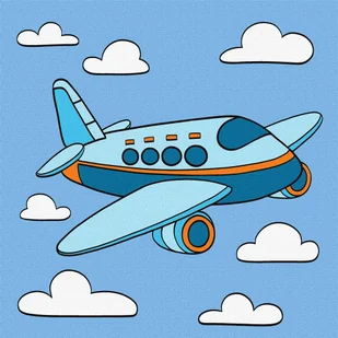 Ideyka Malowanie po numerach - Fascynujący lot 25x25cm - Malowanie po numerach - miniaturka - grafika 1