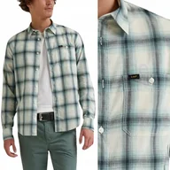 Koszule męskie - Lee LEESURE SHIRT Dusty Jade KOSZULA W KRATĘ REGULAR FIT S - miniaturka - grafika 1