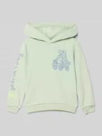 Swetry dla chłopców - Bluza o kroju regular fit z mieszanki bawełny z nadrukiem z przodu i na rękawach - miniaturka - grafika 1