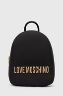 Plecaki - Love Moschino plecak damski kolor czarny mały z aplikacją JC4193PP1LKD0000 - miniaturka - grafika 1