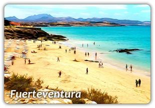 FUERTEVENTURA - Wyspa Kanaryjska - Ocean - Plaża - Magnes na lodówkę - Magnesy FUERTEVENTURA - Wyspa Kanaryjska - Ocean - Plaża - Magnes na lodówkę - Magnesy - miniaturka - grafika 1