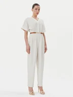 Kombinezony - Fracomina Kombinezon FR25SO2004W47601 Beżowy Regular Fit - miniaturka - grafika 1