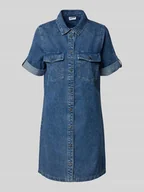 Sukienki - Sukienka jeansowa z wykładanym kołnierzem model ‘NEW SIGNE’ - miniaturka - grafika 1