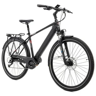 Rower elektryczny, 28", trekking, czarny, E-BIKE, GERMINA / Germina - Rowery elektryczne - miniaturka - grafika 1
