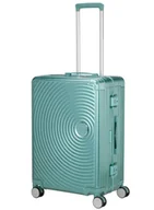 Walizki - Walizka średnia American Tourister Soundbox Alu - dusty turquoise - miniaturka - grafika 1