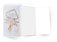 Kartki okolicznościowe i zaproszenia - Kukartka Karnet Ślub PM-152 - miniaturka - grafika 1