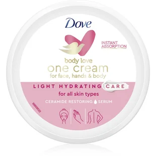 Dove Nawilżający krem do twarzy i ciała BodyLove Hydratation Care )Light Hydratation Care ) 250 ml - Kremy do twarzy - miniaturka - grafika 1