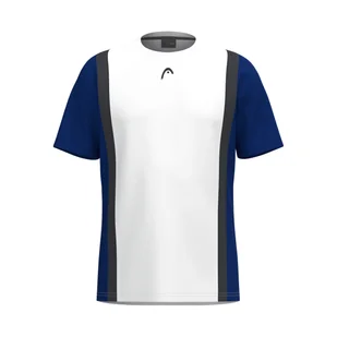 Koszulka męska Head CLUB 25 TECH T-Shirt Men Royal/White XL - Koszulki sportowe męskie - miniaturka - grafika 1