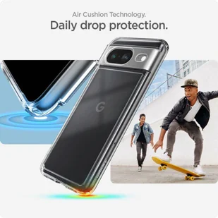 Etui GOOGLE PIXEL 8 Spigen Ultra Hybrid Crystal transparentne - Etui i futerały do telefonów - miniaturka - grafika 12