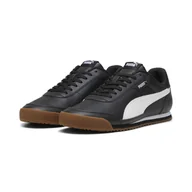 Buty trekkingowe męskie - Sneakersy unisex PUMA Turino II PUMA Black White Silver Metallic - miniaturka - grafika 1