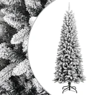 Choinki - vidaXL Sztuczna choinka pokryta śniegiem, 240 cm, PVC i PE - miniaturka - grafika 1
