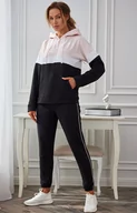 Kurtki i kamizelki sportowe damskie - DKNY Bluza damska YI2022524 regular fit, Kolor czarno-różowy, Rozmiar XS, DKNY - Primodo.com - miniaturka - grafika 1