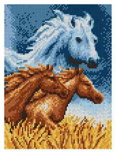 Zestaw do haftu konie (5045) - Pasmanteria - miniaturka - grafika 1