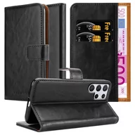 Etui i futerały do telefonów - Etui Do Samsung Galaxy S22 ULTRA w Pokrowiec CZARNY GRAFIT Magnet Obudowa Ochronny Case Cover Cadorabo - miniaturka - grafika 1