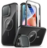 Etui i futerały do telefonów - Supcase Etui pancerne i-Blason Shield Mag SP do MagSafe do iPhone 15 Pro Max, czarno-przezroczyste - miniaturka - grafika 1