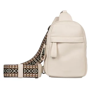 TOM TAILOR Palina Sling Bag plecak damski, średni rozmiar, biały, biały, M, Nowoczesny - Torebki damskie - miniaturka - grafika 1
