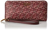 Portfele - Guess Laurel, Akcesoria Podróżne-Portfele damskie, Merlot Logo, 2-21-10cm, Merlot Logo - miniaturka - grafika 1