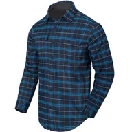 Koszule męskie - Koszula helikon greyman shirt - blue stonework plaid - miniaturka - grafika 1