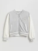 Bluzy dla dziewczynek - Reserved - Rozpinana bluza bomberka - jasnoszary - miniaturka - grafika 1