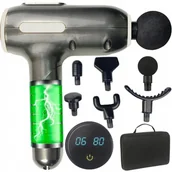 Masażery - Pistolet do masażu Mocny masażer ręczny Massage Gun Zestaw 7 KOŃCÓWEK Pro - miniaturka - grafika 1