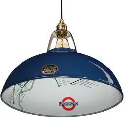 Coolicon - Large 1933 Design Lampa Wisząca Piccadilly Line Blue Coolicon - Lampy sufitowe - miniaturka - grafika 1