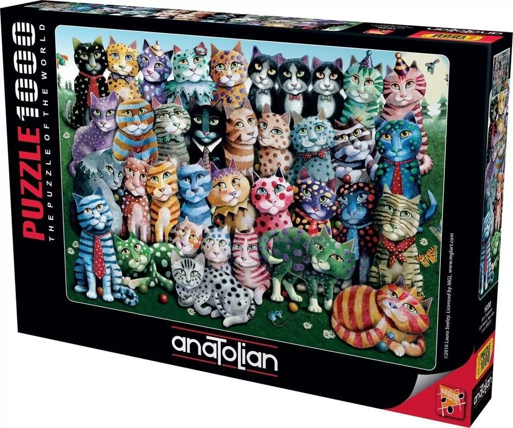Anatolian Puzzle 1000 Zjazd rodzinny kotów - Anatolian