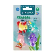 Przybory szkolne - Gumka do mazania 3D puzzle 4 sztuki Fish - STARPAK - miniaturka - grafika 1