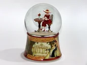 Ozdoby bożonarodzeniowe - Mmm, Kula Śnieżna-Pozytywka, Ruchome Wnętrze - Kobieta-Paryżanka - miniaturka - grafika 1