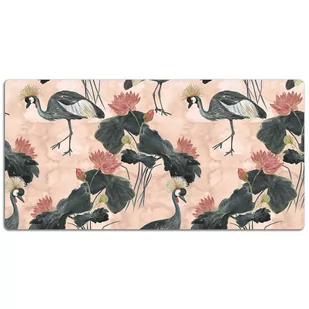 Duża mata na biurko Azjatyckie żurawie 120x60 cm - Podkładki na biurko Duża mata na biurko Azjatyckie żurawie 120x60 cm - Podkładki na biurko - miniaturka - grafika 1