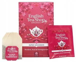 Rooibos, Acai & Pomegranate - 20 Ekologicznych Saszetek Superfood Herbatka - Herbata - miniaturka - grafika 1