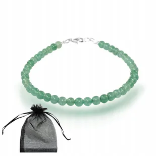 Bransoletka Naturalny AWENTURYN zielony kule 4mm Srebrne Zapięcie dł 18cm, bez marki, AG00000147 - Bransoletki Bransoletka Naturalny AWENTURYN zielony kule 4mm Srebrne Zapięcie dł 18cm, bez marki, AG00000147 - Bransoletki - miniaturka - grafika 1