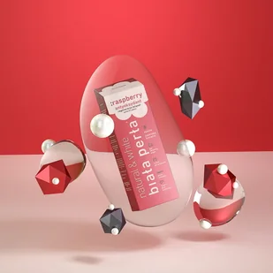 BIAŁA PERŁA NATURAL RASPBERRY - Wybielająca, naturalna pasta do zębów, malinowa, 75 ml, NOWOŚĆ! Pas000245 - Pasty do zębów - miniaturka - grafika 2