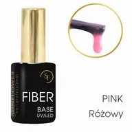 Lakiery do paznokci - Baza Budująca Nylonowa Fiber Base UV/Led Pink - miniaturka - grafika 1