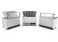 Inne urządzenia gastronomiczne - Dystrybutor do lodów CEBEA APOLLO 915mm | 6 okrągłych pojemników - miniaturka - grafika 1