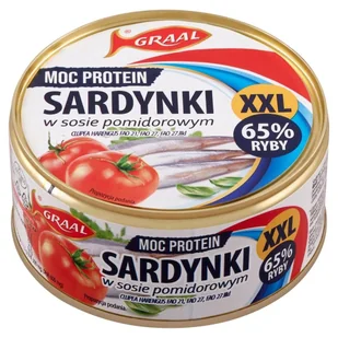 Graal XXL Sardynki w sosie pomidorowym 300 g - Konserwy i dania rybne - miniaturka - grafika 1
