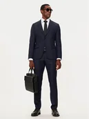 Garnitury - Boss Garnitur 50528126 Granatowy Slim Fit - miniaturka - grafika 1