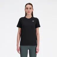 Koszulki i topy damskie - Koszulka damska New Balance WT41123BKH  czarna - miniaturka - grafika 1