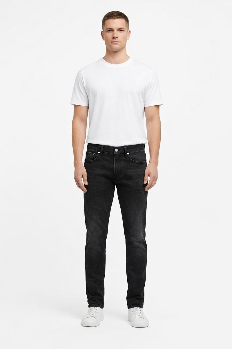 PEPE JEANS CZARNE JEANSY RURKI Z PRZETARCIAMI BAWEŁNA 28/32 AWA
