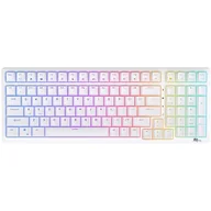 Klawiatury - Klawiatura mechaniczna Royal Kludge RK98 RGB, Brown switch (biała) - miniaturka - grafika 1