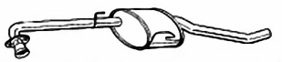 Tłumik środkowy IZAWIT 21.159A 852099 21.159A - Tłumiki - miniaturka - grafika 1