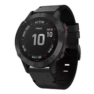 Akcesoria do smartwatchy - Opaska Bestphone, Pasek, Bransoleta, Leather Band Garmin Fenix 3/5X/3Hr/5X Plus/6X/6X Pro/7X Black - miniaturka - grafika 1