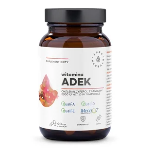Aura Herbals Witamina ADEK, kapsułki 90 szt. WITADEKKAP - Witaminy i minerały - miniaturka - grafika 1