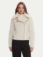 Kurtki damskie - Guess Ramoneska W5BL35 W2820 Écru Regular Fit - miniaturka - grafika 1
